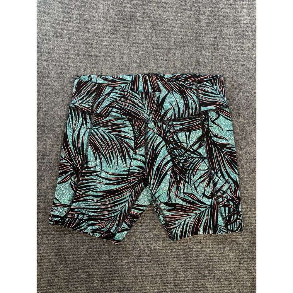 Lululemon Tight Stuff Shorts size 10 Mini Palm Tofino Teal